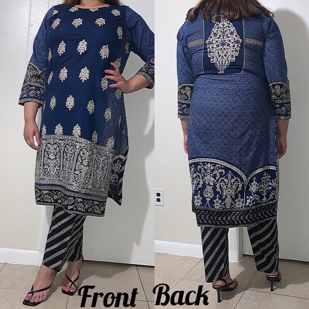 2 piece Lawn suit Pakistani/Indian Shalwar Kameez